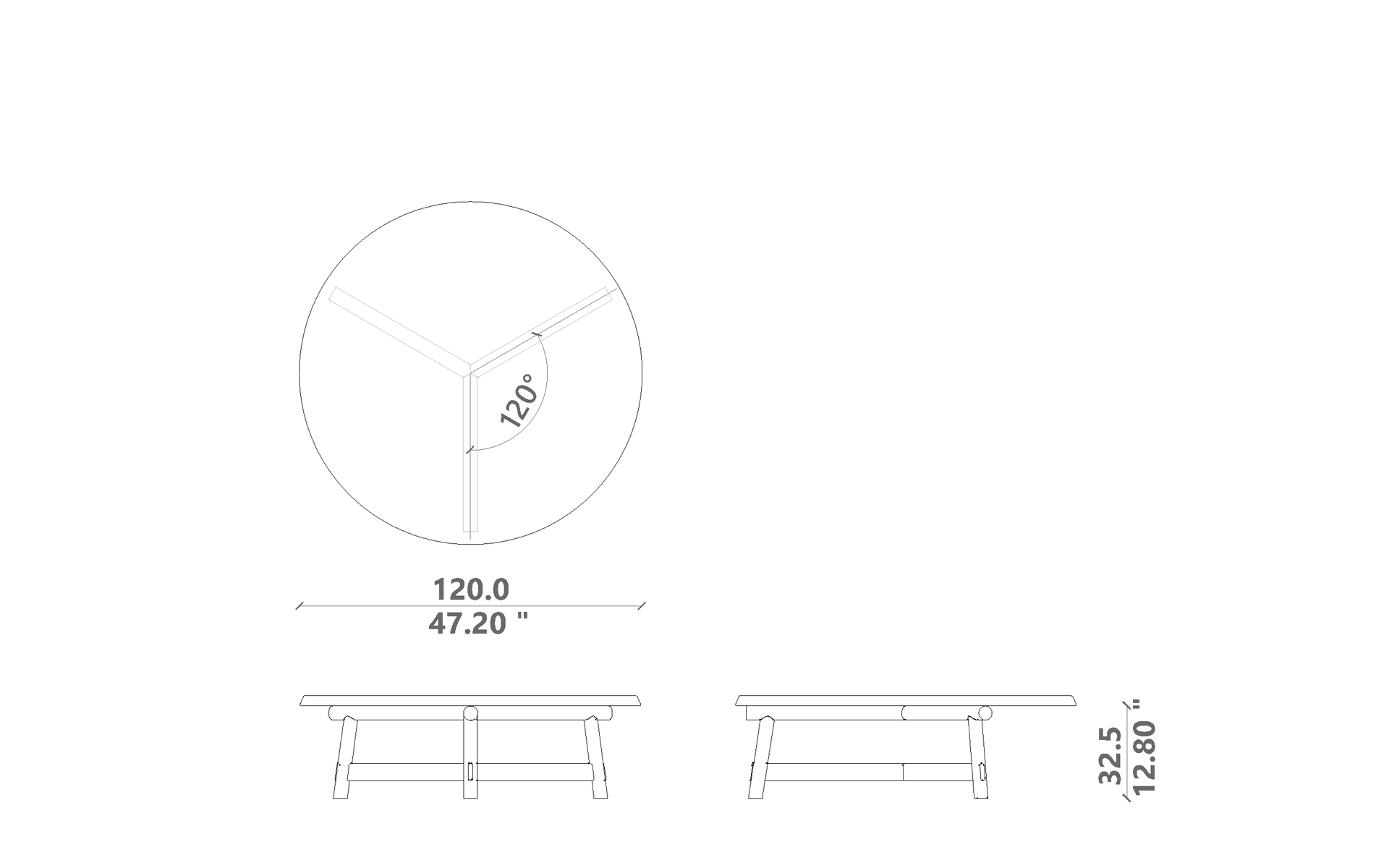 Hydra Coffee table d120
