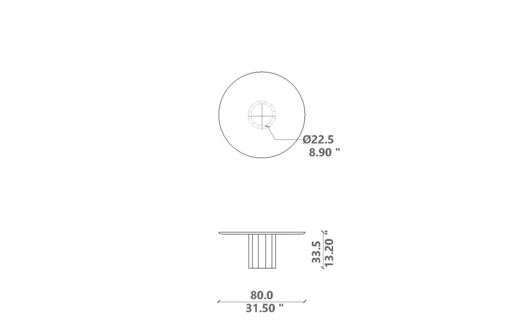 Salinas Coffee table d80