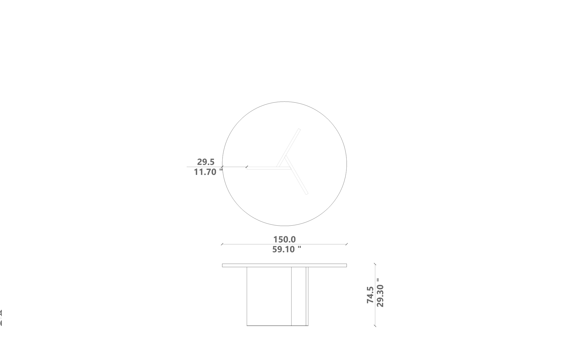 Venice Dinig table d120