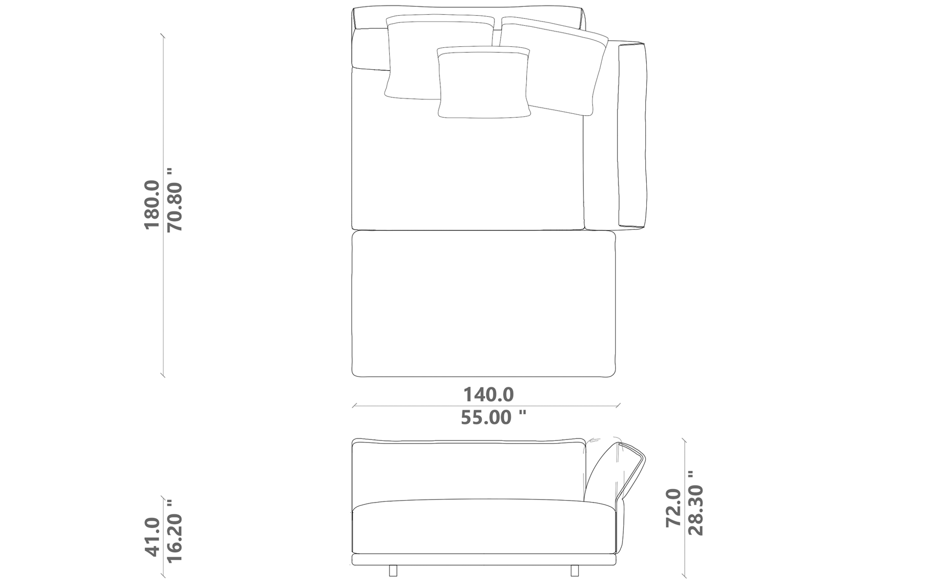Elton sofa chaise longue 01 sx