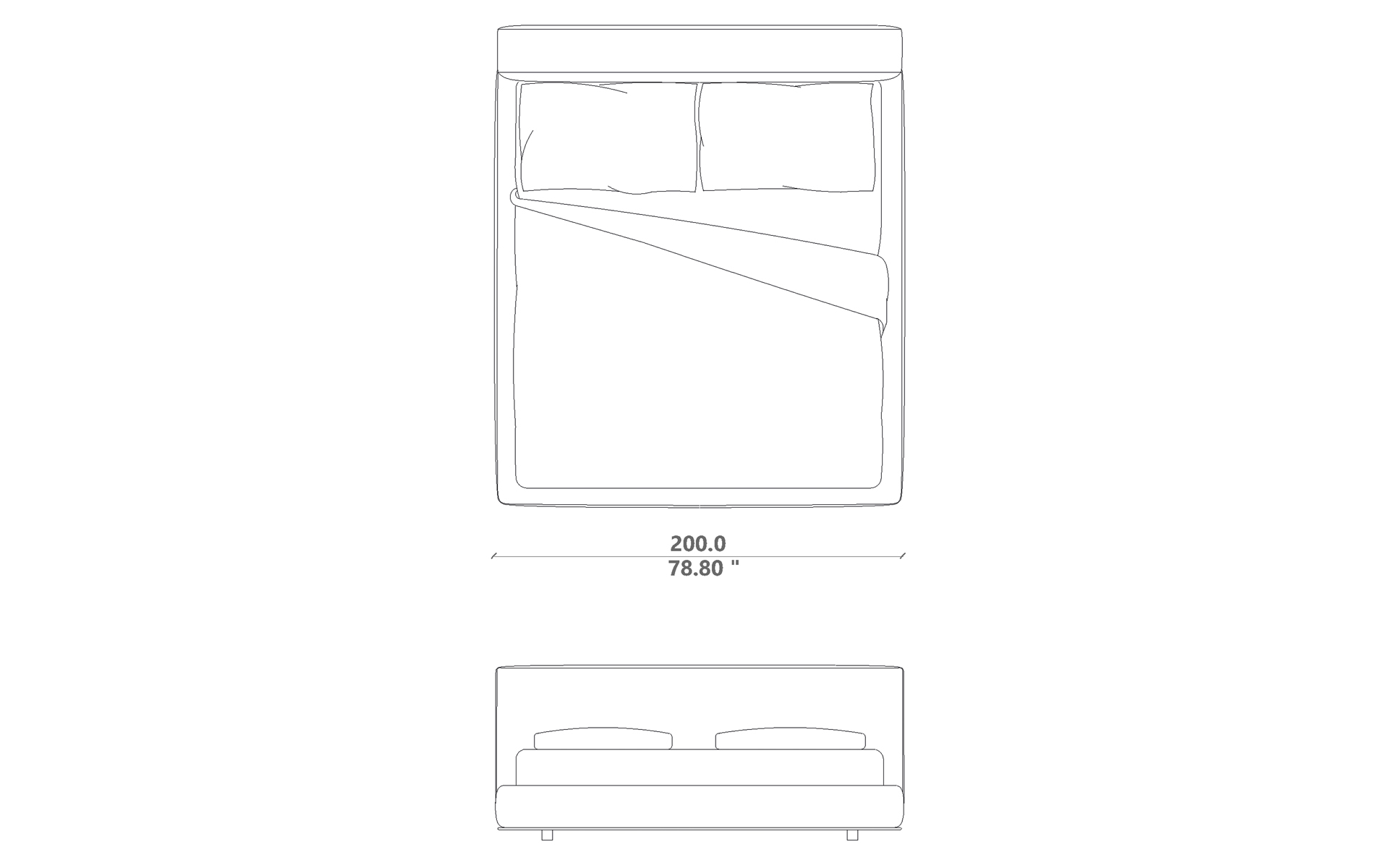 GLBED180 Letto 180x200