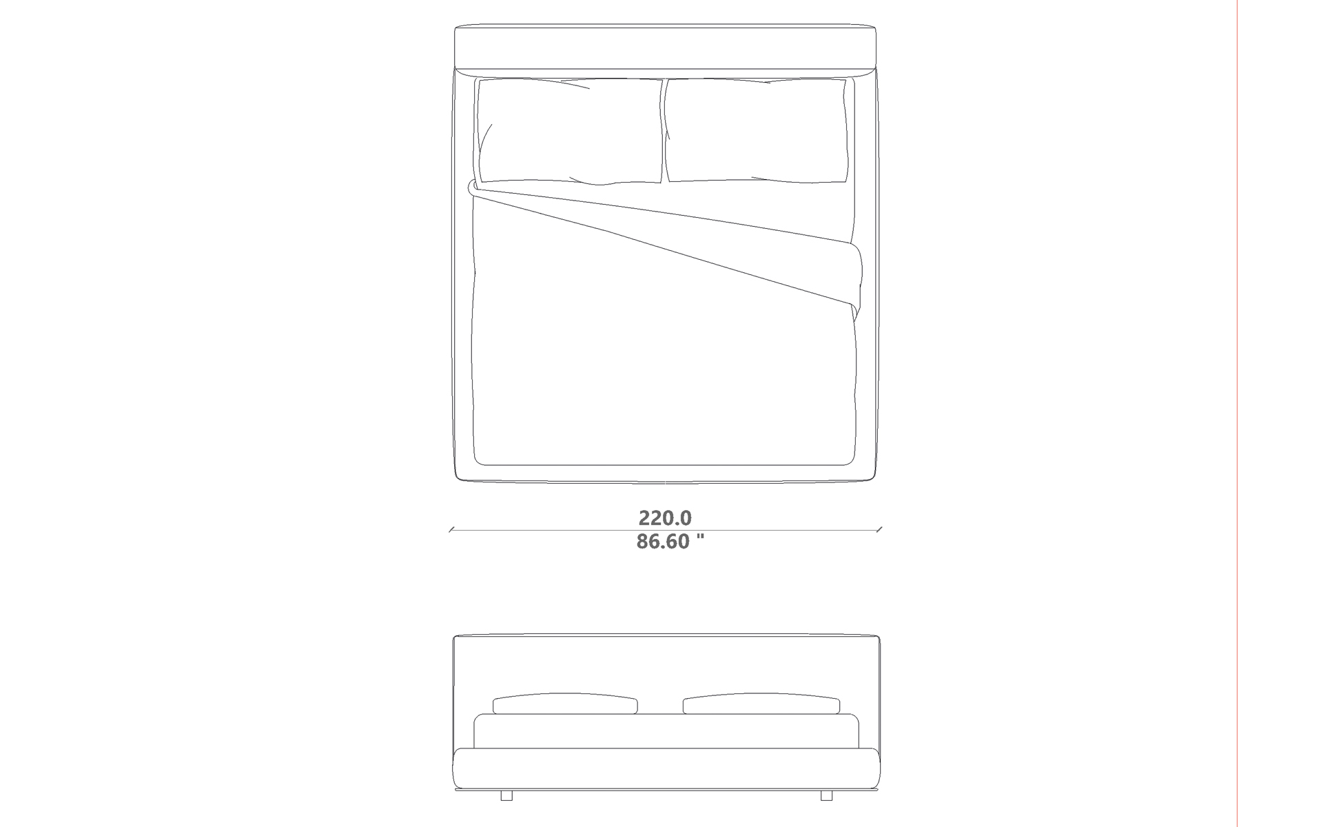 GLBED200 Letto 200x200