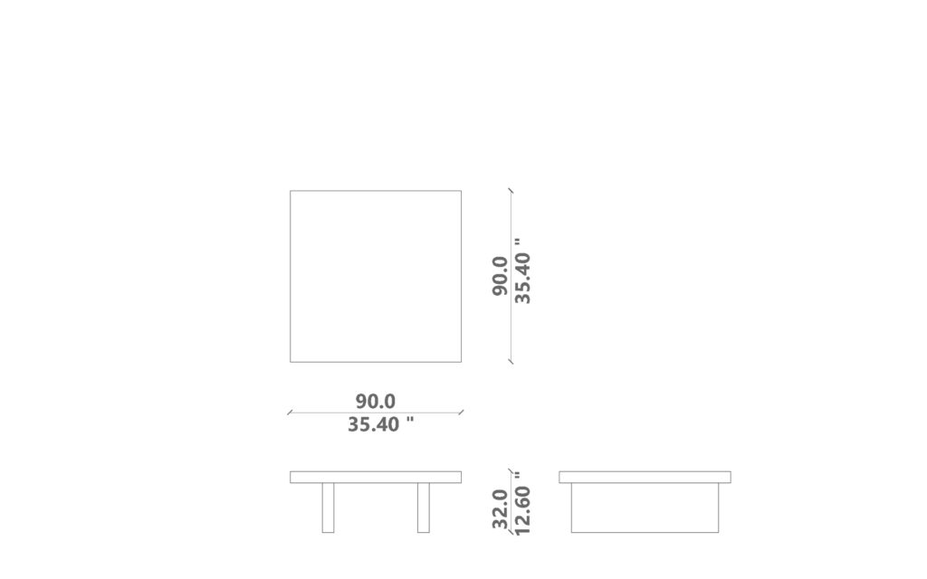 Herbie tavolo caffe 90x90