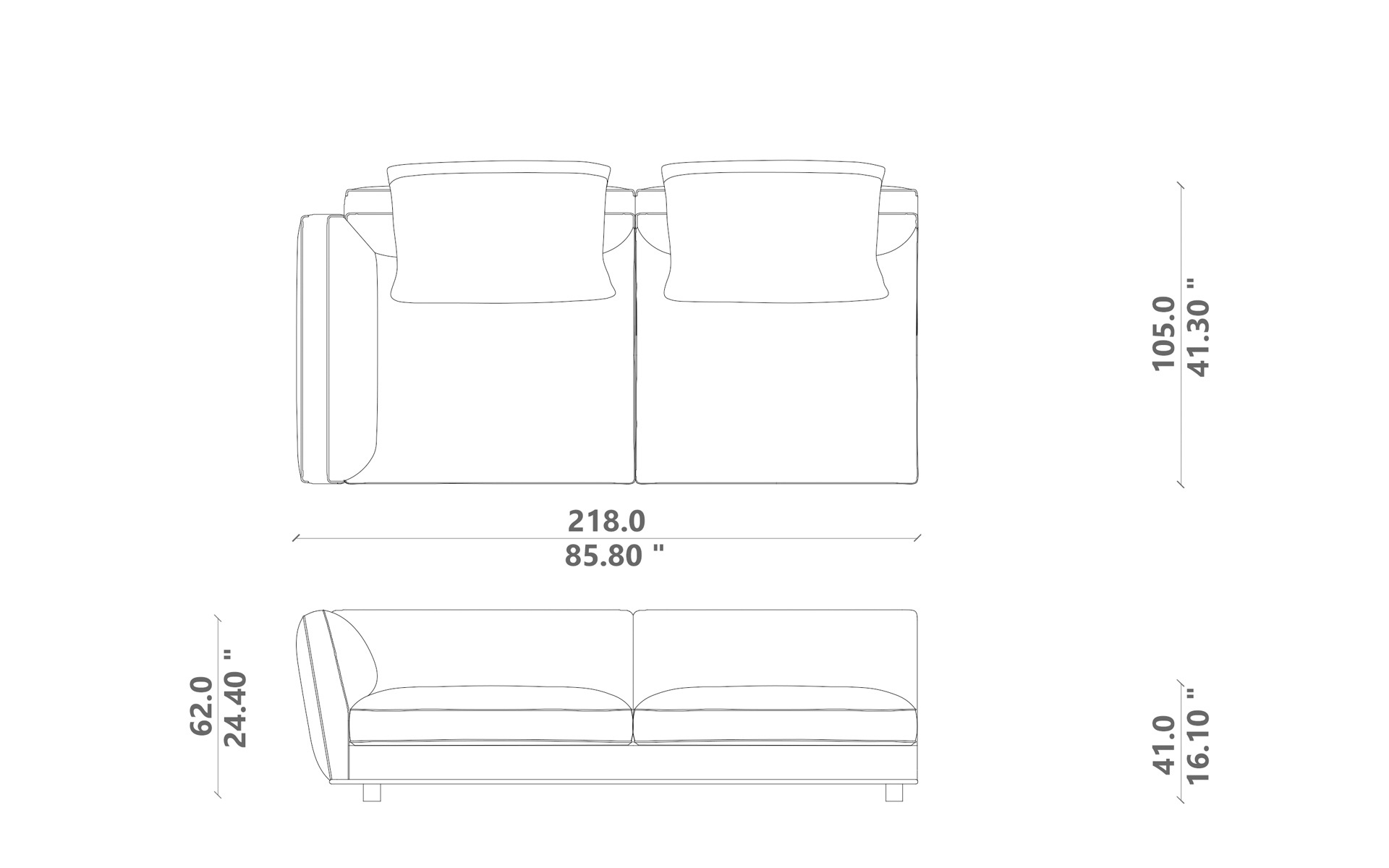 Miles sofa end/ corner 01 dx