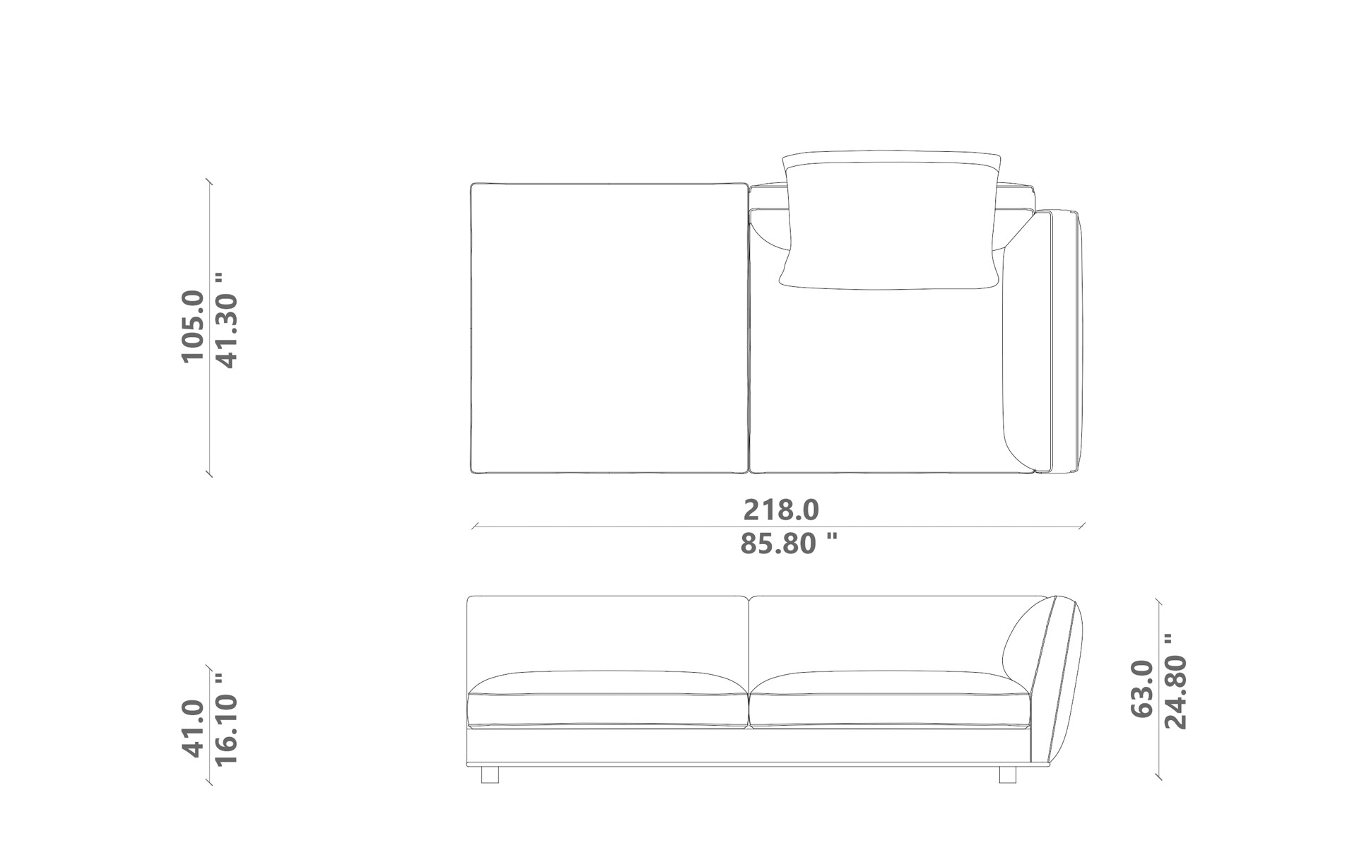 Miles sofa end/ corner 02 sx